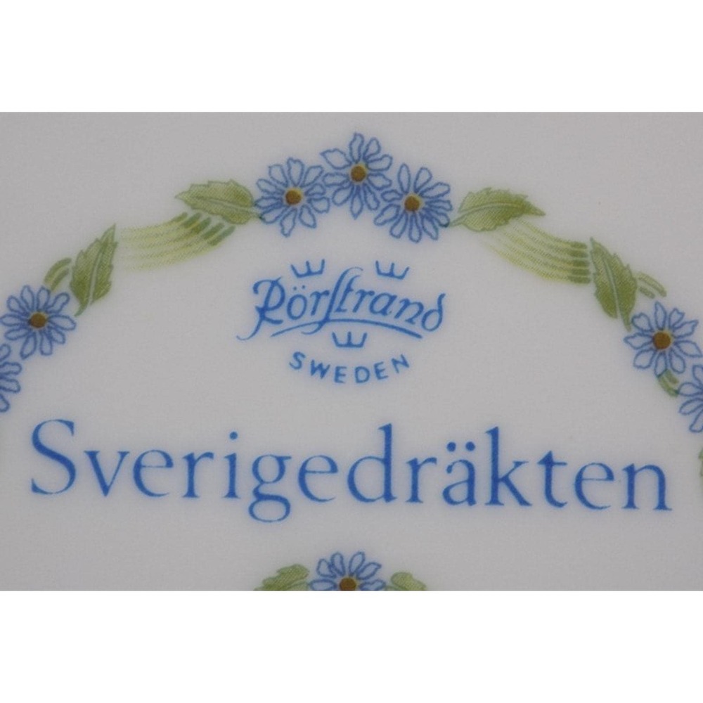 Vintage Rorstrand Sweden JL 0682 7.5" Porcelain Plate Swedish National Costume - Picture 6 of 8
